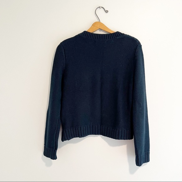 Banana Republic Blue Cable Sweater Size Small - Picture 4 of 6